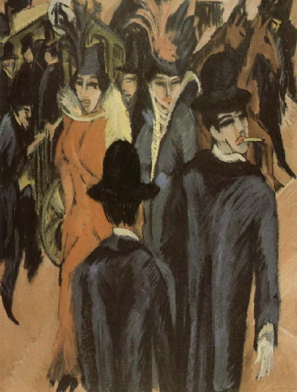 Ernst Ludwig Kirchner Berlin street scene